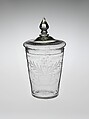 Tumbler, Non-lead glass with engraved decoration