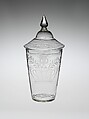 Tumbler, Non-lead glass with engraved decoration