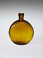 Pocket Bottle, Blown pattern-molded lead glass, American