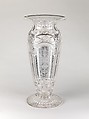 Vase, H. P. Sinclaire and Company (1904–28), Blown, cut, and engraved glass, American