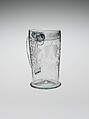 Creamer, Blown pattern-molded lead glass, American or British