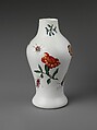 Vase, Opaque glass with enamel decoration, Italian