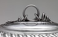 Sugar Box, Probably John Coney (1655/56–1722), Silver, American