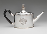 Teapot, Daniel Van Voorhis (1751–1824), Silver, American