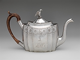 Teapot, Attributed to Christian Wiltberger (American, Philadelphia, Pennsylvania 1766–1851 Philadelphia, Pennsylvania), Silver, American