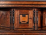 Cupboard, Oak, maple, yellow poplar, with oak and pine, American