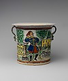Chamber Pot, Tin-glazed earthenware, Mexican