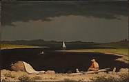 Approaching Thunder Storm, Martin Johnson Heade (1819–1904), Oil on canvas, American