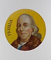 Benjamin Franklin, Joseph Siffred Duplessis  French, Faience, French