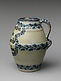 Jug, Tin-glazed earthenware, Mexican