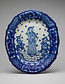 Dish, Tin-glazed earthenware, Mexican