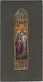 Suggestion for Annunciation window, St. Paul's Cathedral, London, Ontario, Louis C. Tiffany  American, Opaque and transparent watercolor and graphite pencil on artist board, American