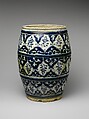 Barrel, Tin-glazed earthenware, Mexican