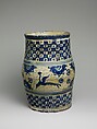 Barrel, Tin-glazed earthenware, Mexican