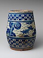 Barrel, Tin-glazed earthenware, Mexican
