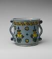 Cup, Tin-glazed earthenware, Mexican