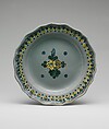 Plate, Tin-glazed earthenware, Mexican
