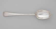 Serving Spoon, Nicholas Roosevelt (1715–1769), Silver, American