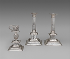Snuffer Stand, Cornelius Kierstede (1674–ca. 1757), Silver, American