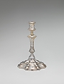 Candlestick, Marked by B. M., Silver, American