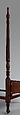 Bedstead, Duncan Phyfe (American (born Scotland), near Lock Fannich, Ross-Shire, Scotland 1768/1770–1854 New York), Mahogany, mahogany veneer, vert antique, gilded cast brass