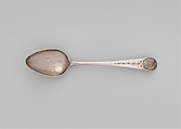 Table Spoon, Daniel Van Voorhis (1751–1824), Silver, American
