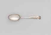 Table Spoon, Jonathon Reed (active ca. 1730–42), Silver, American