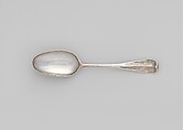 Table Spoon, Jonathon Reed (active ca. 1730–42), Silver, American