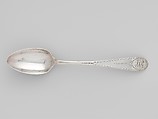 Table Spoon, Benjamin Halsted (1734–1817), Silver, American