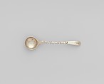 Salt Spoon, Daniel Van Voorhis (1751–1824), Silver, American