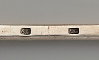 Serving Spoon, Marked by S. C., Silver, American