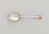 Spoon, Ebenezer Chittenden (1726–1812), Silver, American