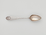Tea Spoon, Probably Samuel Parmelee (1737–1803), Silver, American