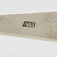 Tea Spoon, Marked by A. H., Silver, American