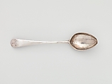 Tea Spoon, Paul Revere Jr. (American, Boston, Massachusetts 1734–1818 Boston, Massachusetts), Silver, American