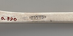 Spoon, Paul Revere Jr. (American, Boston, Massachusetts 1734–1818 Boston, Massachusetts), Silver, American