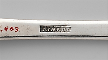 Spoon, Paul Revere Jr. (American, Boston, Massachusetts 1734–1818 Boston, Massachusetts), Silver, American