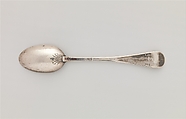 Spoon, Probably Benjamin Brenton (1710–1766), Silver, American