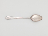 Tea Spoon, Marked by A. H., Silver, American