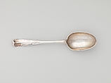 Table Spoon, Jonathan Clarke (1705–1770), Silver, American
