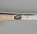 Serving Spoon, Jonathan Clarke (1705–1770), Silver, American