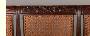 Sofa, Ernest F. Hagen, Mahogany, cane, American