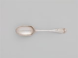 Table Spoon, William Cowell Jr. (1713–1761), Silver, American