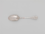 Table Spoon, William Cowell Jr. (1713–1761), Silver, American