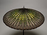 "Lotus, Pagoda" lamp, Tiffany Studios (1902–32), Leaded Favrile glass and patinated bronze, American