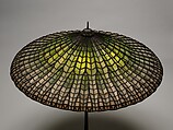 "Lotus, Pagoda" lamp, Tiffany Studios (1902–32), Leaded Favrile glass and patinated bronze, American