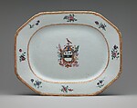 Platter, Porcelain, Chinese, for American market