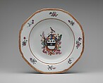 Soup Plate, Porcelain, Chinese, for American market