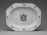 Platter with Drainer, Porcelain, Chinese, for American market