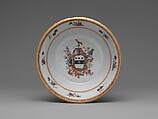 Saucer, Porcelain, Chinese, for American market